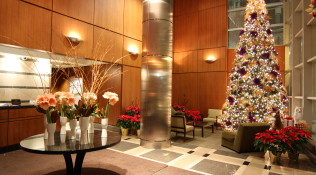 Holidays in the Lancaster lobby