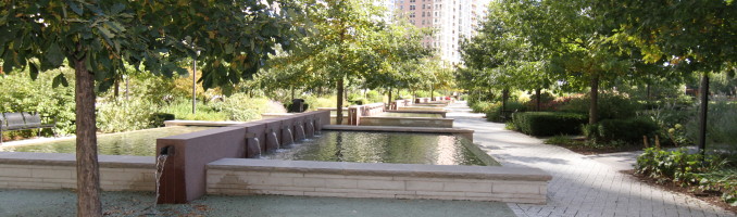 Fountains in LSE Park
